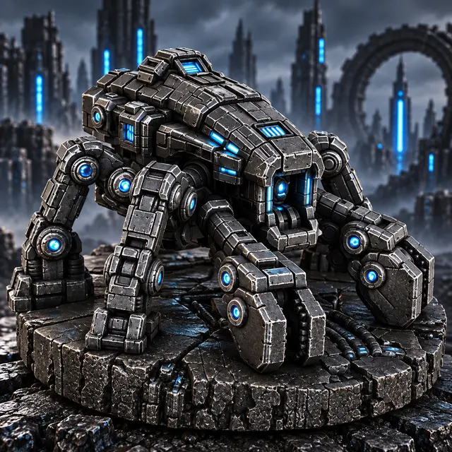 Vorrakai Frontiers – Null Covenant – Carrion Harvester (Sci-Fi 3D Printable Miniature STL) — modelo 3D