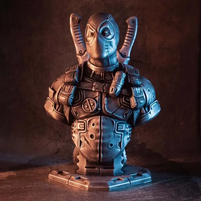 Deadpool bust (Remastered Supportless Edition) (fan art) — modelo 3D