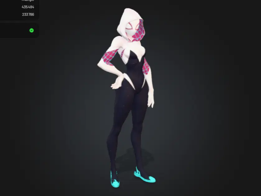 spidergwen taille 1:1 ou petit modèle — modelo 3D