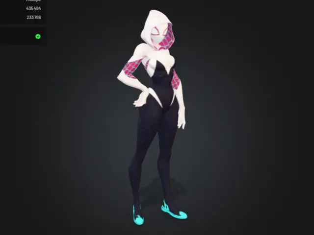 spidergwen taille 1:1 ou petit modèle — modelo 3D