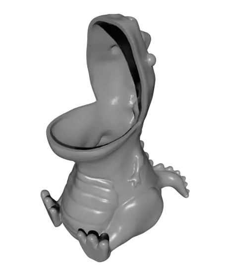 Chubby T-Rex Dinosaur Pencil Holder / Pot / Container — modelo 3D