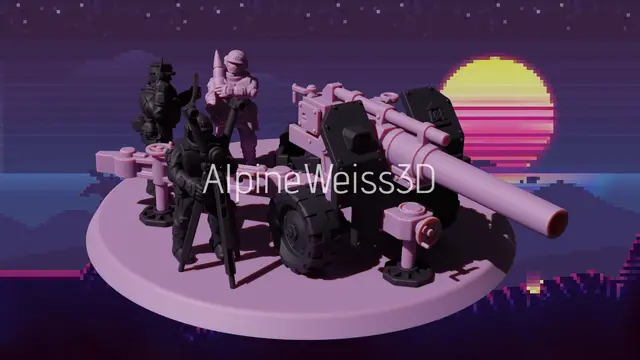 Light Imperial Fire Support Update [PRESUPPORTED] — modelo 3D