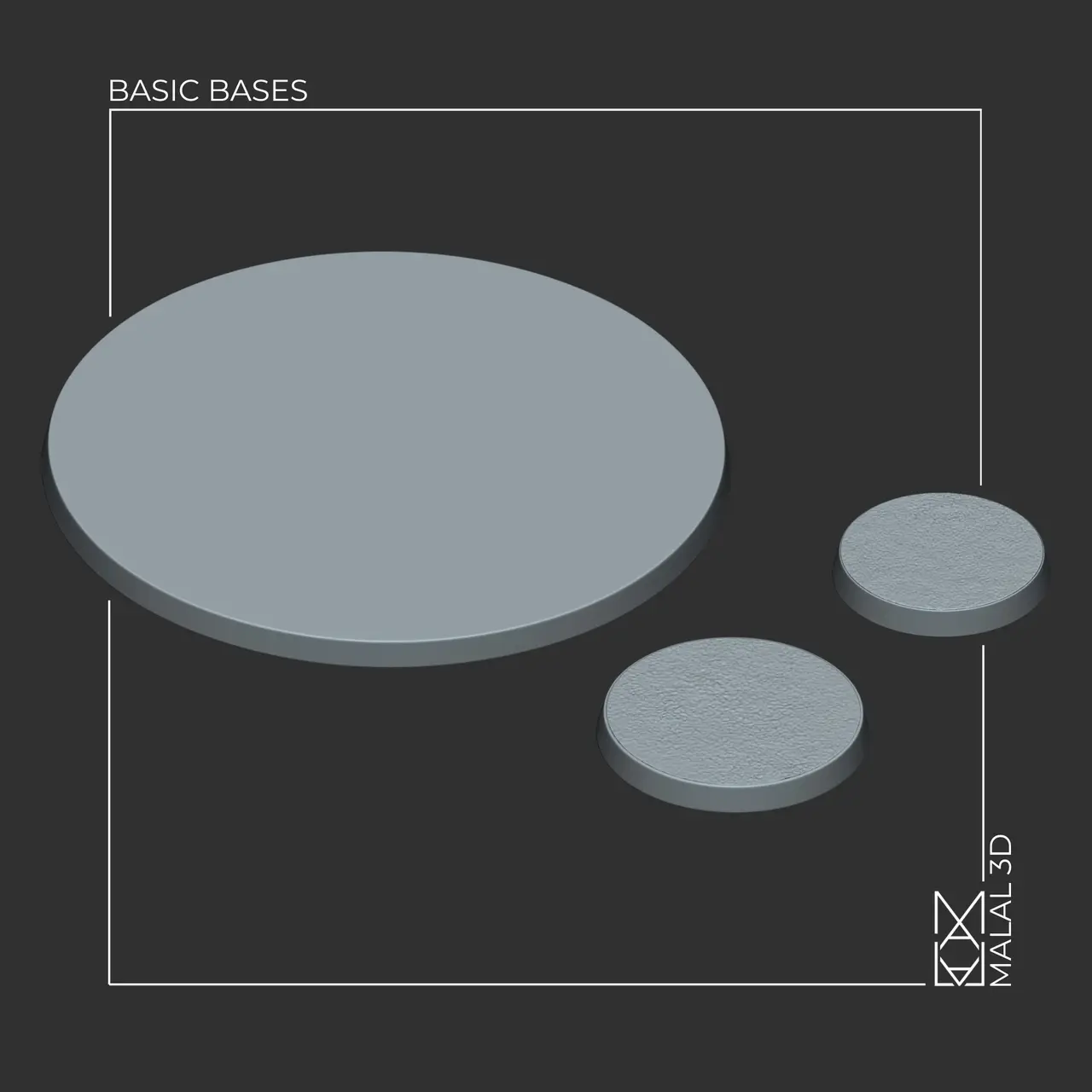 Malal3D's Basic Bases (Pre-Supported) — modelo 3D