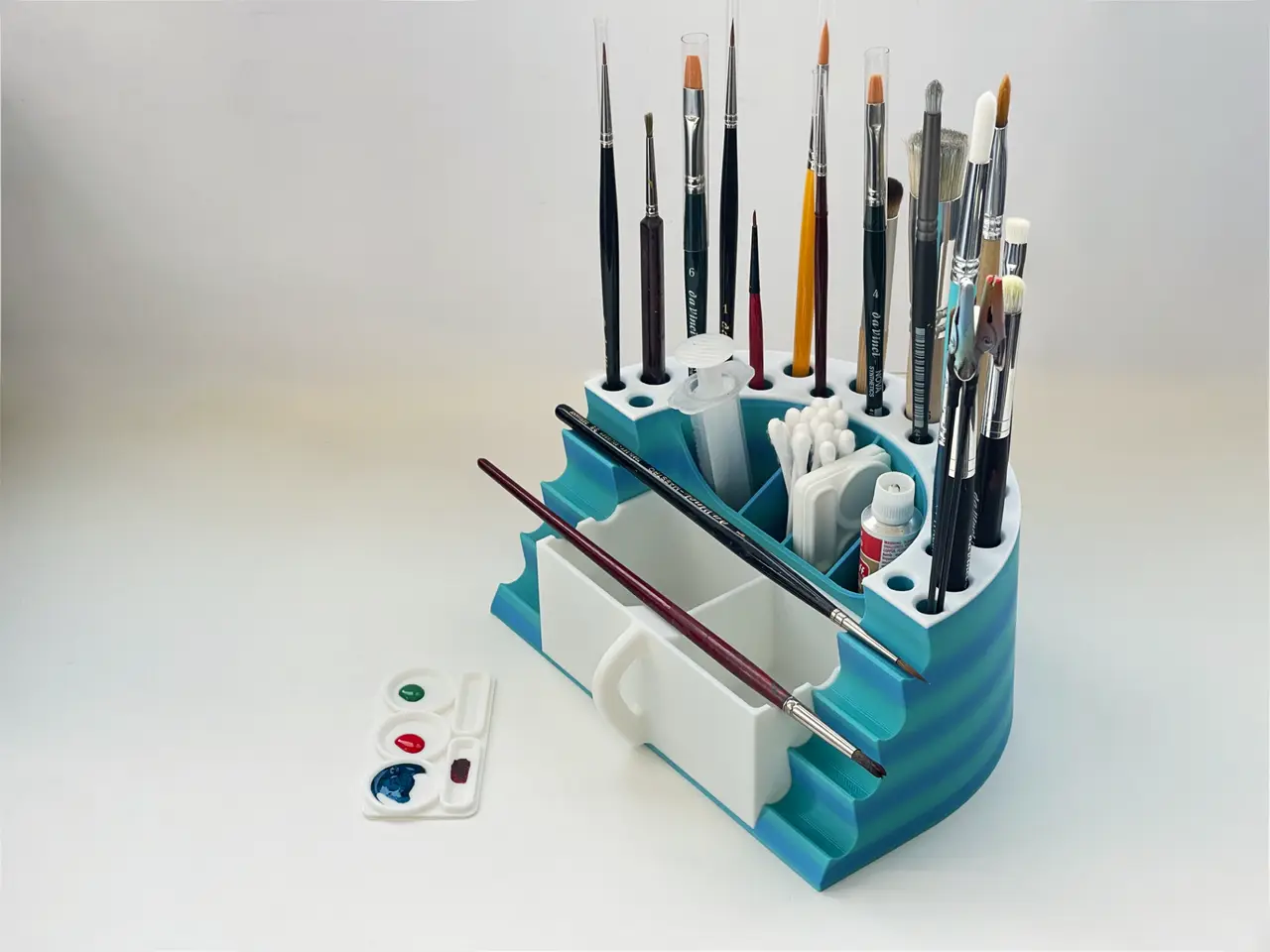Paint Brush Rack - semicircular — modelo 3D