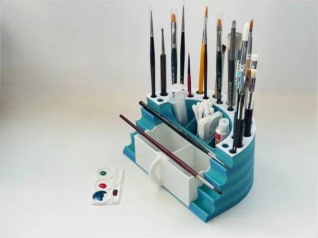 Paint Brush Rack - semicircular — modelo 3D