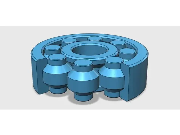 Fully 3D-printable bearing — modelo 3D