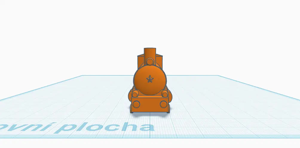 Parní Lokomotiva — modelo 3D