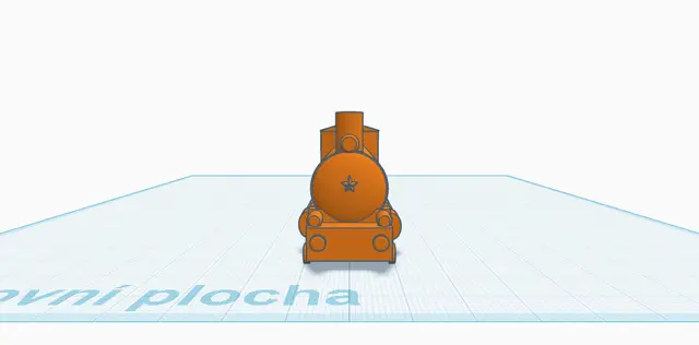 Parní Lokomotiva — modelo 3D