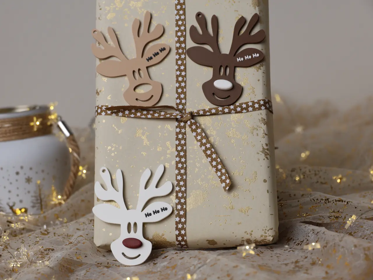 Christmas Reindeer Ornaments – HoHoHo Duo — modelo 3D