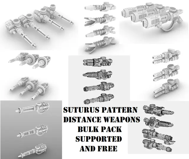 Project Raptor - FREE Cannons And Distance Weaponry — modelo 3D