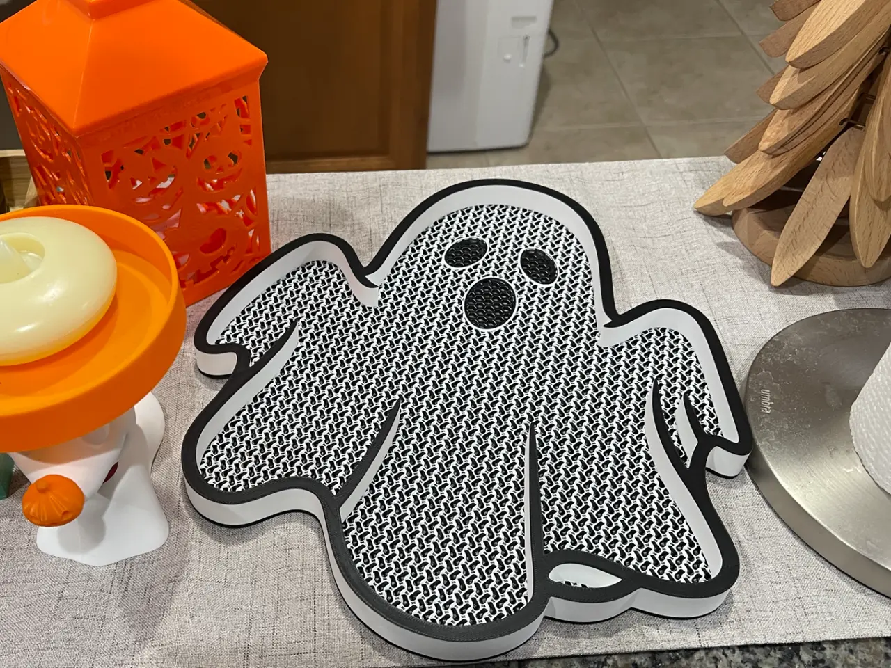 Cute Halloween Ghost Tray/Candy Dish/Wall Hanging — modelo 3D