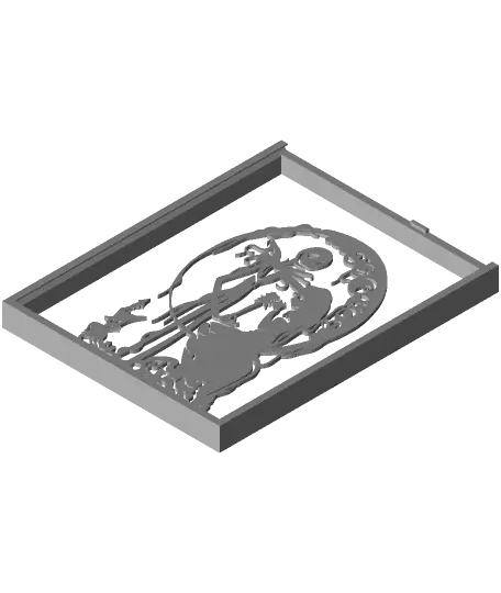 Nightmare Before Christmas Silhouette Art — modelo 3D