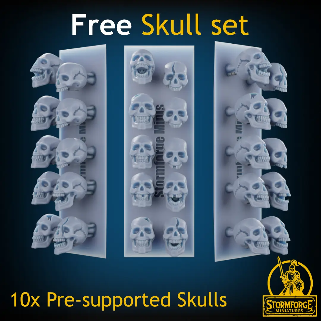 Skull Set x10 !FREE! !SUPPORTED! — modelo 3D