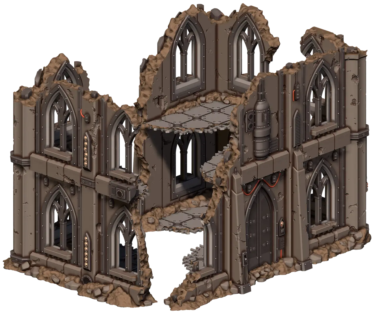 Castograd Ruin Walls — modelo 3D