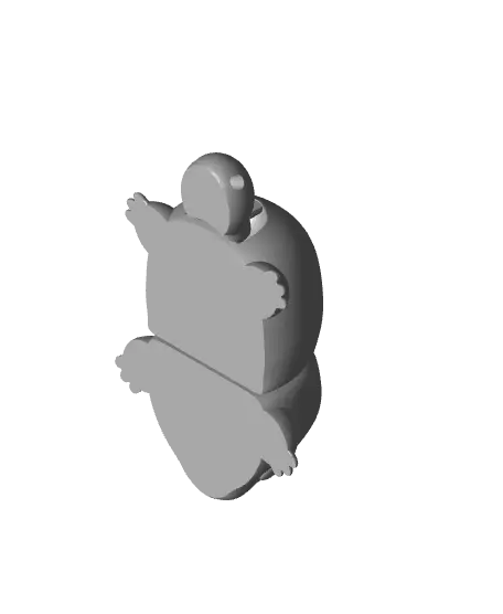 Flexi Mole Keychain (Single Color) — modelo 3D