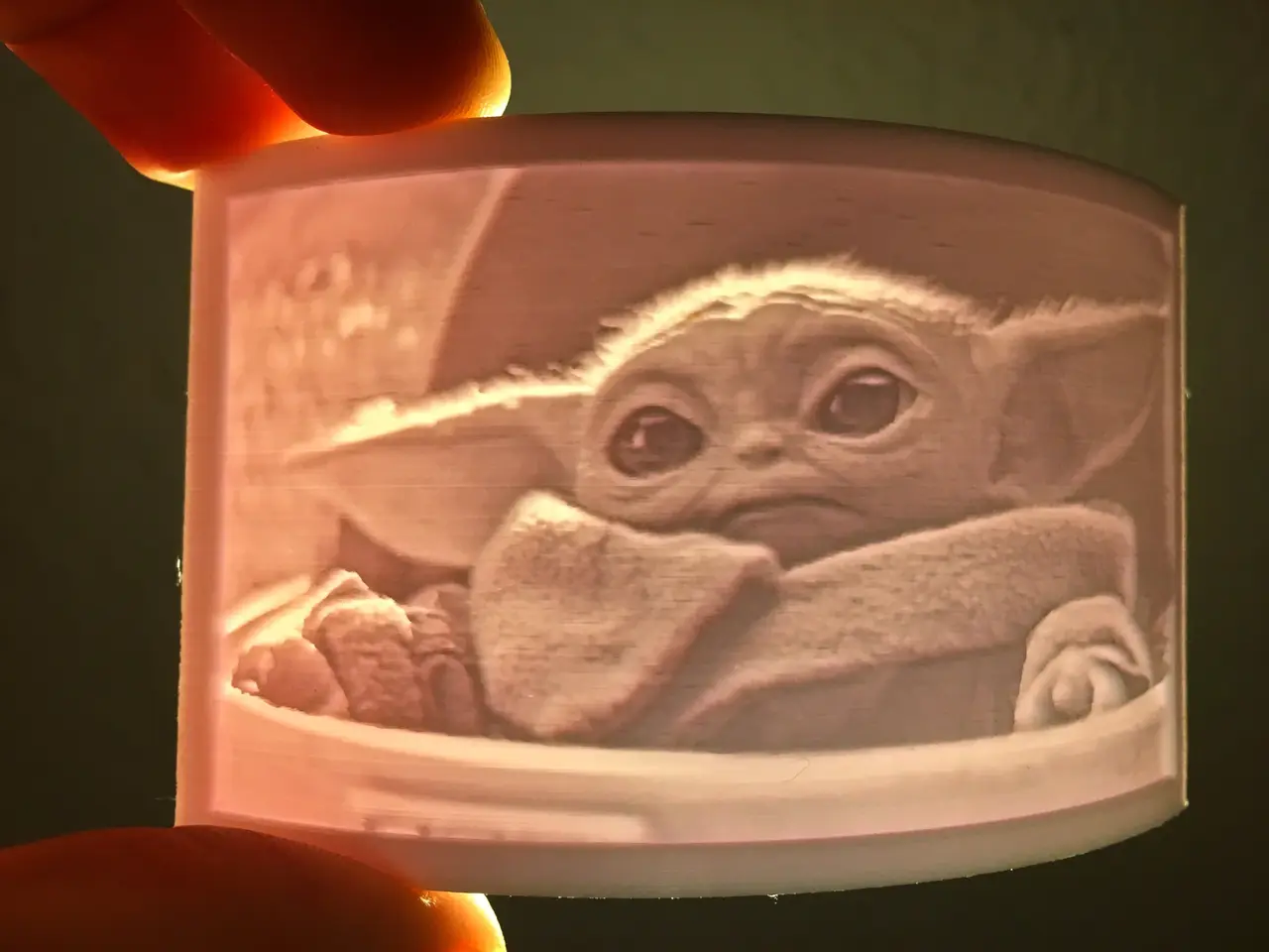 Baby Yoda Lithophane — modelo 3D
