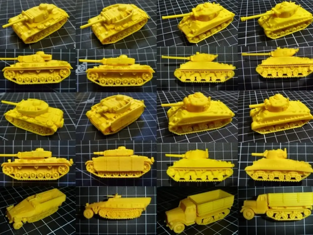 1:100 Tanks pack 1 — modelo 3D
