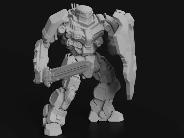 BL-X-KNT Black Knight "Red Reaper" for Battletech — modelo 3D
