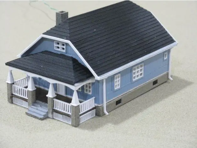 HO Scale Bungalow — modelo 3D