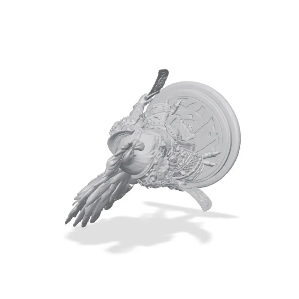 Chinese Zodiac Rooster Warrior | Multicolour & Single Colour — modelo 3D