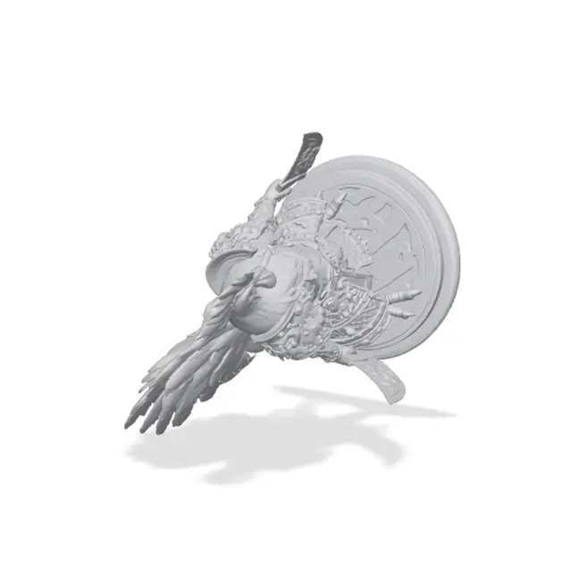 Chinese Zodiac Rooster Warrior | Multicolour & Single Colour — modelo 3D
