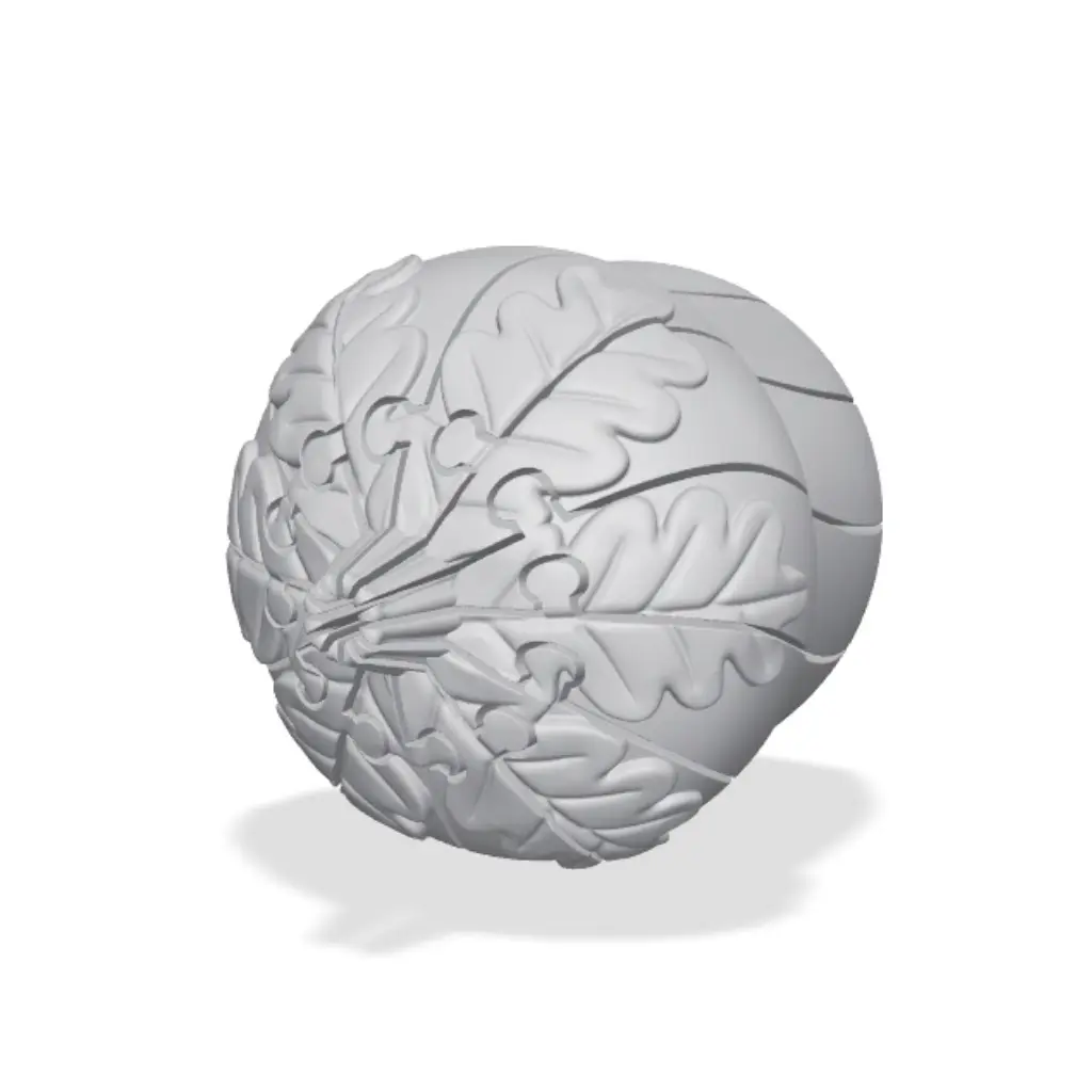 Cute Twistyball Acorn – Autumn Flexi Fidget Toy — modelo 3D