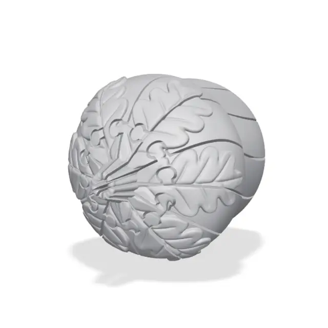 Cute Twistyball Acorn – Autumn Flexi Fidget Toy — modelo 3D
