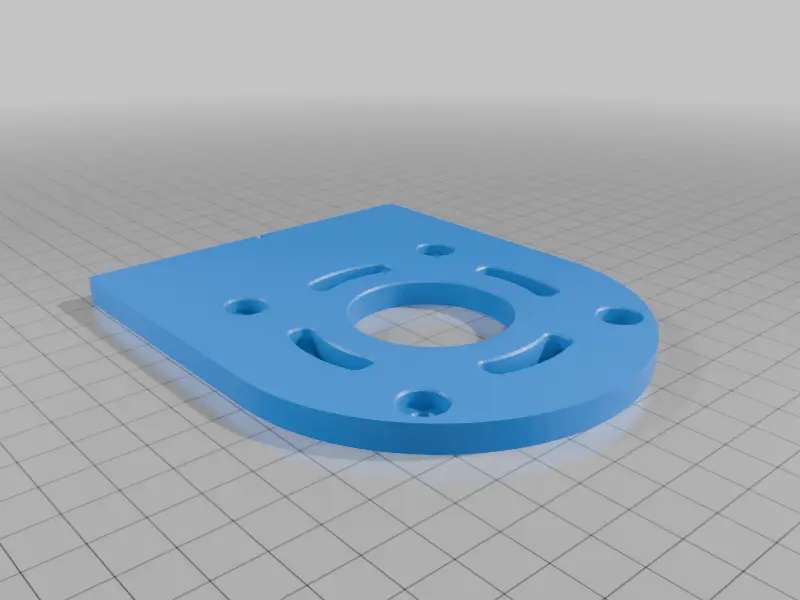 Baseplate for DeWalt DCW600B — modelo 3D