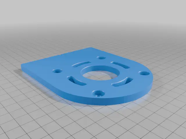 Baseplate for DeWalt DCW600B — modelo 3D