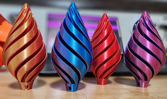 Spiral Ornament by PRNTR3D - Super Easy Print - Vase Mode — modelo 3D