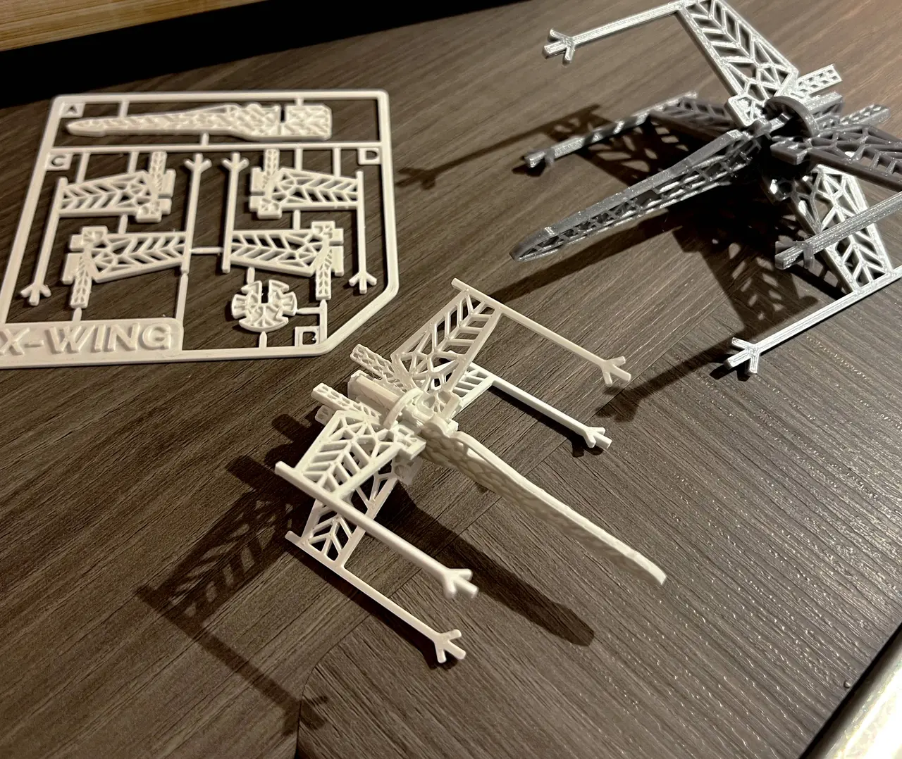 Snowflake X-Wing Kit Card Christmas Ornament — modelo 3D