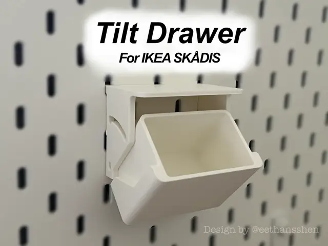 IKEA Skadis Tilt Drawer — modelo 3D