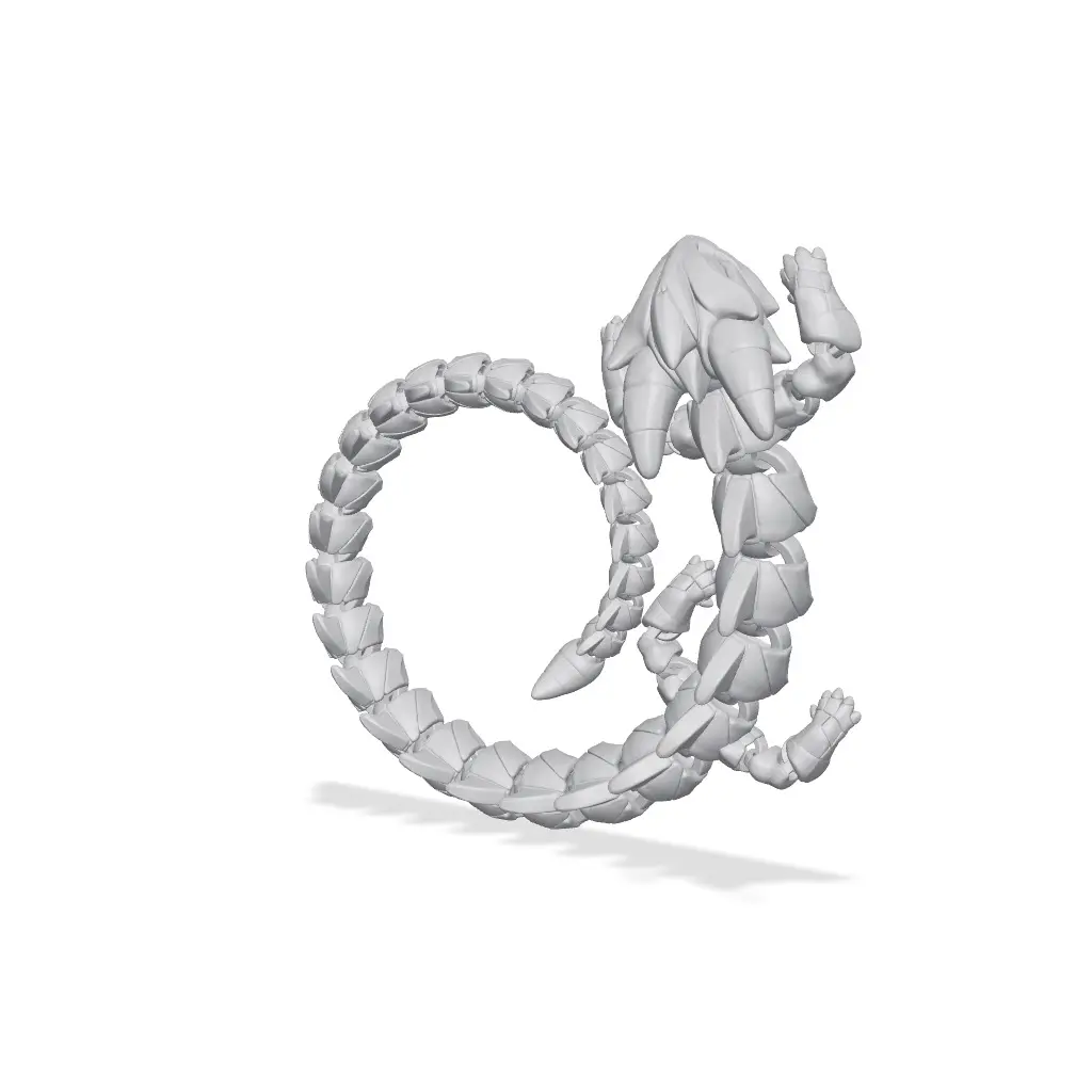 CandyCorn Articulated Dragon — modelo 3D