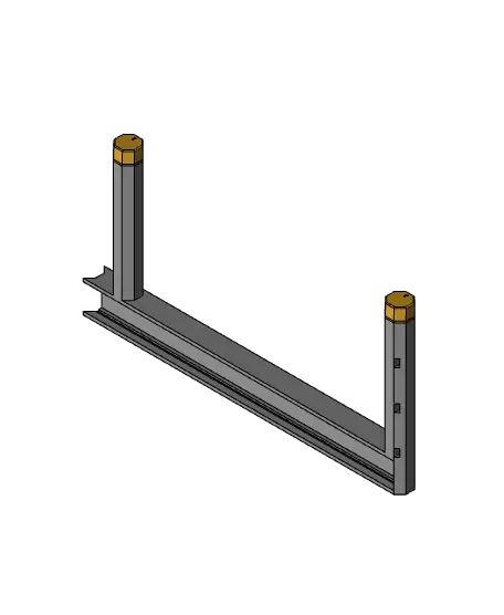 Multiboard LED Strip Mount with Diffuser — modelo 3D