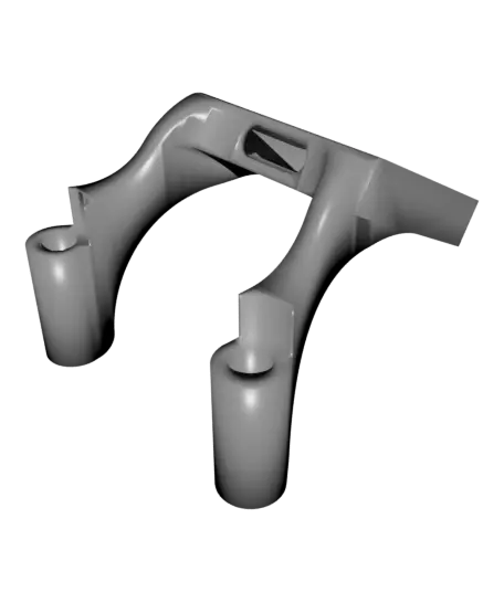 TBS Source X FPV GPS Mount for GEPRC M1025 and Receiver Mount — modelo 3D