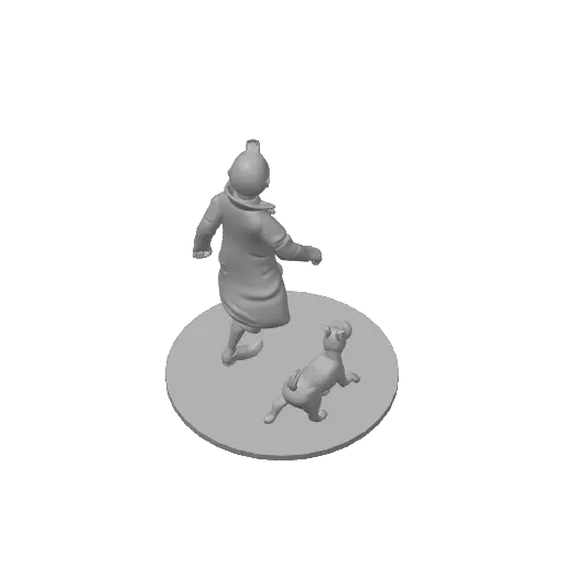 Tintin & Snowy Figurine Duo for Comic Fans — modelo 3D