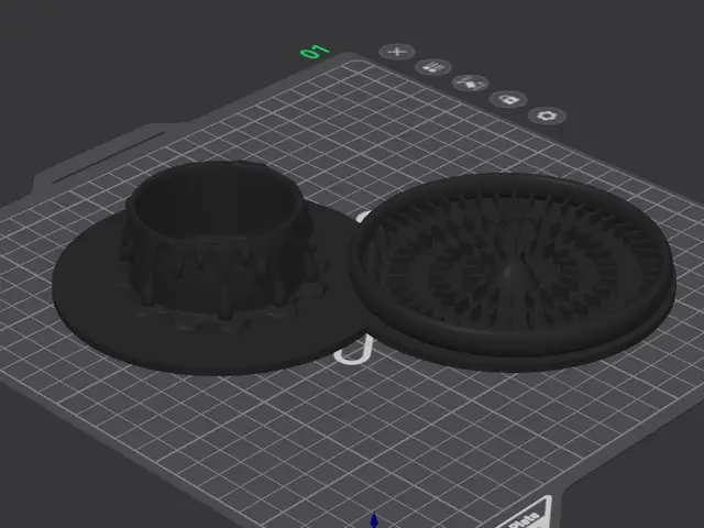 Pigeon food bowl & water crock — modelo 3D