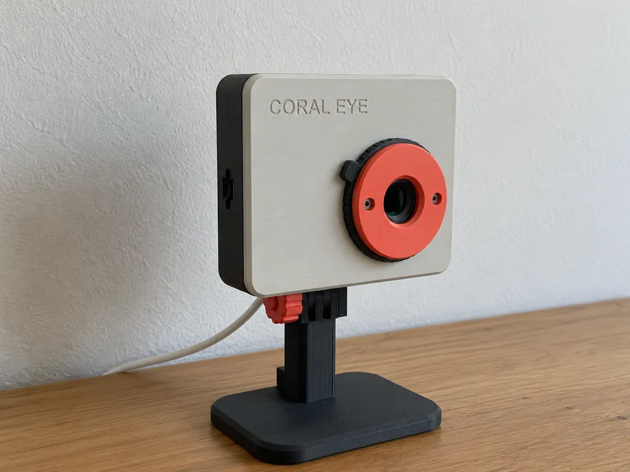 Coral Eye – AI Camera Case with a Twist Privacy Shutter for the Coralboard SL — modelo 3D