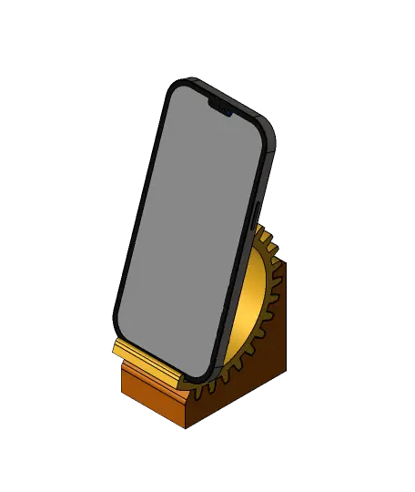 3D Printed mobile stand tested — modelo 3D