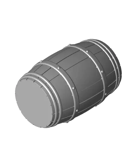 Barrel Pen Holder / Pen Cup — modelo 3D