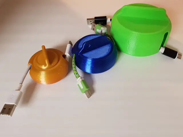 Kabelrolle Handy Ladekabel / cable spool — modelo 3D
