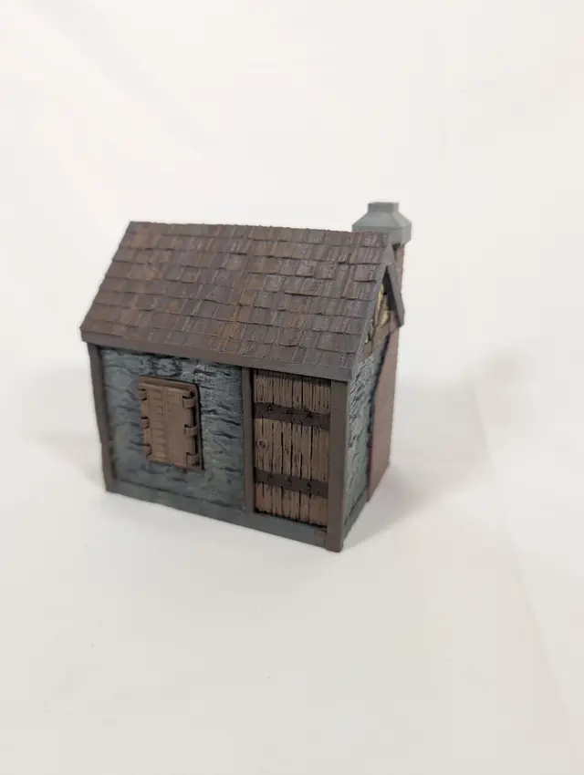 Village Cottage – Free Modular Medieval Fantasy Terrain for D&D, Pathfinder & Tabletop RPG – 28mm/32mm STL — modelo 3D