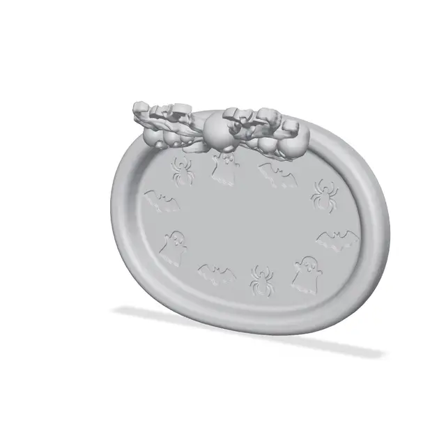 Skull Candy Tray – Spooky Halloween Desk Organizer — modelo 3D