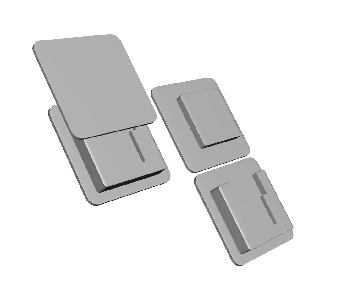 Slide together hanging mounting system — modelo 3D