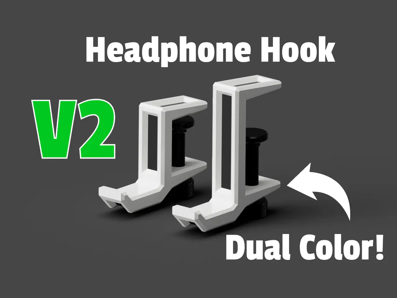 Headphone holder modern Design — modelo 3D