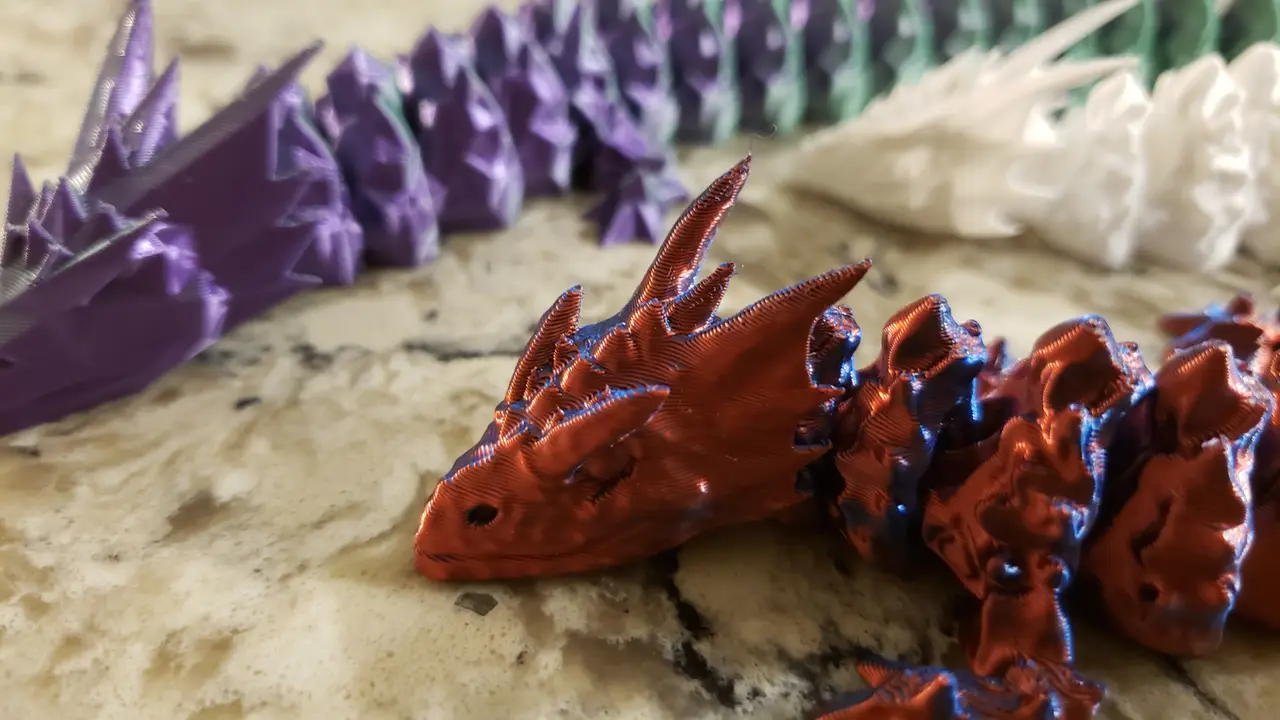 Articulated Baby Night Spirit Dragon v1.1 — modelo 3D
