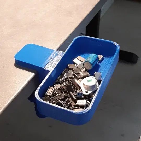 Tools tray — modelo 3D