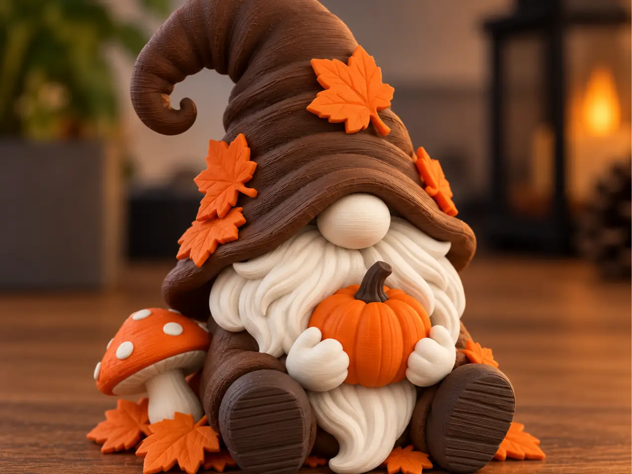 Little Harvest Gnome – Minimal Autumn Decor — modelo 3D