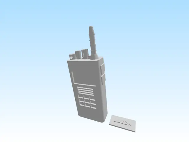 Ham Radio Walkie Talkie - Custom name - Keychain — modelo 3D