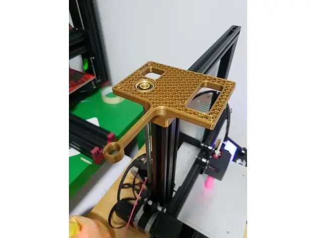 Ender-3 Adjustable Spool Holder, filament guide and Z rod holder — modelo 3D